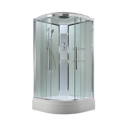 Душевая кабина Avacan 90x90 см EM3090T, хром/прозрачное (безсиликоновая сборка) фото 