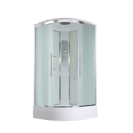 Душевая кабина Avacan 90x90 см EM3090, хром/матовое (безсиликоновая сборка) фото 
