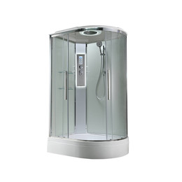 Гидробокс Avacan 120x80 см EM3812LLEDT, хром/прозрачное (безсиликоновая сборка) фото 