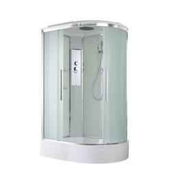 Душевая кабина Avacan 120x80 см EM3812L, хром/матовое (безсиликоновая сборка) фото 