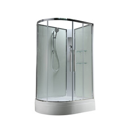 Душевая кабина Avacan 120x80 см EM3812RNT, хром/прозрачное (безсиликоновая сборка) фото 