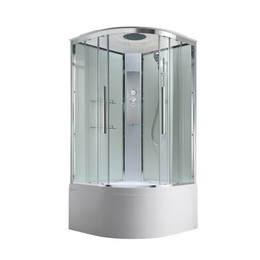 Душевая кабина Avacan 90x90 см EM5090T, хром/прозрачное (безсиликоновая сборка) фото 