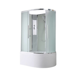 Душевая кабина Avacan 110x80 см EM5811LN, хром/матовое (безсиликоновая сборка) фото 