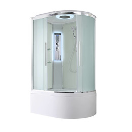 Гидробокс Avacan 120x80 см EM5812LLED, хром/матовое (безсиликоновая сборка) фото 