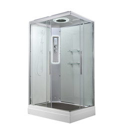 Гидробокс Avacan 120x90 см K2012LED, хром/прозрачное (безсиликоновая сборка) фото 