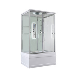 Гидробокс Avacan 120x90 см V5012LED, хром/прозрачное (безсиликоновая сборка) фото 