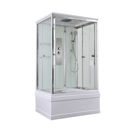 Душевая кабина Avacan 120x90 см V5012, хром/прозрачное (безсиликоновая сборка) фото 