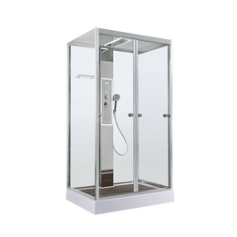 Гидробокс Avacan 120x90 см Z1912LED, хром/прозрачное (безсиликоновая сборка) фото 