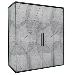 Душевое ограждение Avacan (170-190)х90 см FB2-170-SB90MT, чёрный/матовое фото 