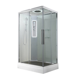 Гидробокс Avacan 100x80 см K2810LED, хром/прозрачное (безсиликоновая сборка) фото 