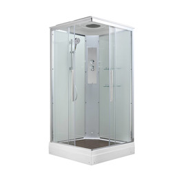 Душевая кабина Avacan 90x90 см K2090, хром/прозрачное (безсиликоновая сборка) фото 