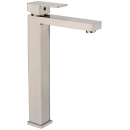 Смеситель для умывальника высокий Grocenberg GB3008NK, никель фото 