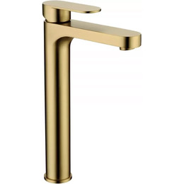 Смеситель для умывальника высокий Grocenberg GB3011MG, матовое золото фото 