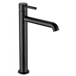 Смеситель для умывальника высокий Grocenberg GB3029BL, чёрный матовый фото 