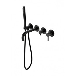 Смеситель для ванны Grocenberg GB5070BL, чёрный матовый фото 