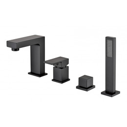 Смеситель для ванны Groсenberg GB6008-1BL, чёрный матовый фото 