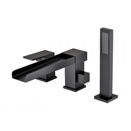 Смеситель для ванны Groсenberg GB6008-2BL, чёрный матовый фото 