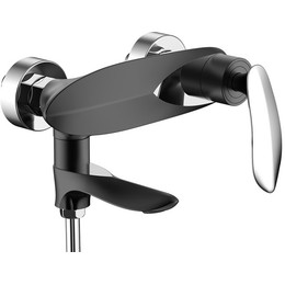 Смеситель для ванны Grocenberg GB8001BC, чёрный хром фото 