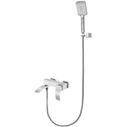 Смеситель для ванны Grocenberg GB8007WC, белый хром фото 