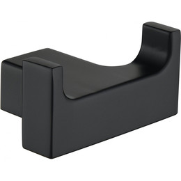 Двойной крючок Grocenberg AC0018BL, цвет чёрны матовый фото 