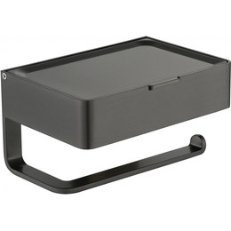 Держатель для туалетной бумаги Grocenberg AC0050BG, цвет графит фото 