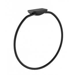 Кольцо для полотенец Grocenberg AC0063BL, цвет чёрный матовый фото 