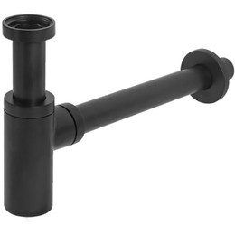 Сифон для умывальника Grocenberg GB210BL, чёрный матовый фото 