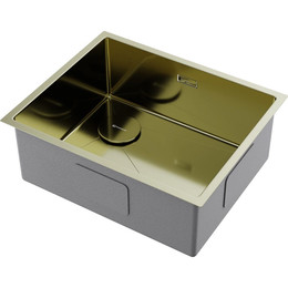 Кухонная мойка Omoikiri Taki 54-U/IF-L Side SF LG 1,2 мм 4997475, светлое золото фото 