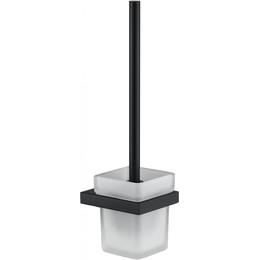 Ёршик для унитаза Grocenberg AC0026BL, чёрный матовый фото 