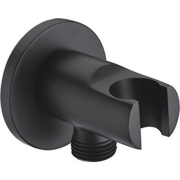 Шланговое подсоединение Grocenberg GB102BL, чёрный матовый фото 