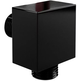 Шланговое подсоединение Grocenberg GB105BL, чёрный матовый фото 