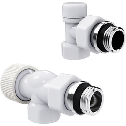 Вентиль термостатический осевой Royal Thermo 1/2"М30х1,5 RATVDO11212WH, белый фото 