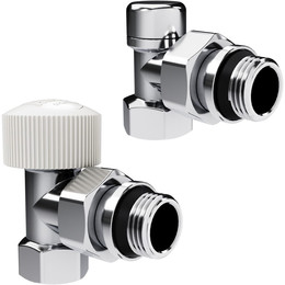 Вентиль термостатический угловой Royal Thermo Design 1/2"М30х1,5 RATVDU11212CH фото 