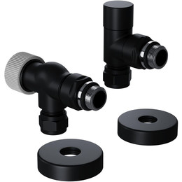 Вентиль термостатический осевой Royal Thermo Design Pro 15мм М30х1,5 RATVXO11215BL, чёрный фото 