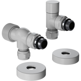 Вентиль термостатический осевой Royal Thermo Design Pro 15мм М30х1,5 RATVXO11215WH, белый фото 