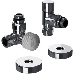 Вентиль термостатический трехосевой Royal Thermo Design Pro 15мм М30х1,5 RATVXT11215CH фото 