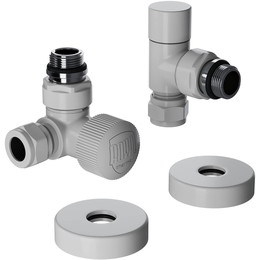 Вентиль термостатический трехосевой Royal Thermo Design Pro 15мм М30х1,5 RATVXT11215WH, белый фото 