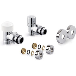 Вентиль термостатический угловой Royal Thermo Design Pro 15 мм М30х1,5 RTE07.0013 RT фото 