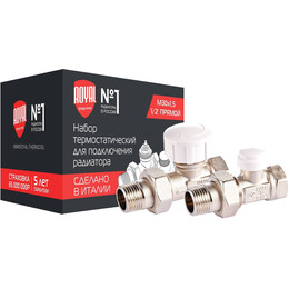 Вентиль термостатический прямой Royal Thermo 1/2" М30х1,5 RTE 07.013 фото 