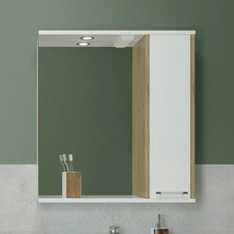 Зеркало-шкаф EvaGold Шимо 50 см R EG010074, шимо фото 