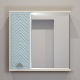 Зеркало-шкаф EvaGold Sky 72 см EG010850, индиго/кашемир фото 