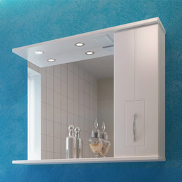 Зеркало-шкаф EvaGold Alegra 85 см R EG010282 фото 