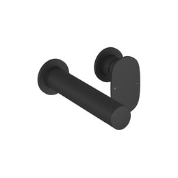 Смеситель для раковины настенный Ravak Spring SG 019.20BL X070546, чёрный матовый фото 