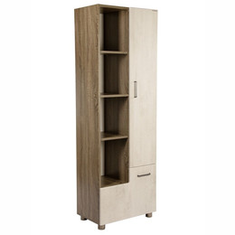 Пенал напольный EvaGold Catherine 60 см EG010324, белый камень фото 