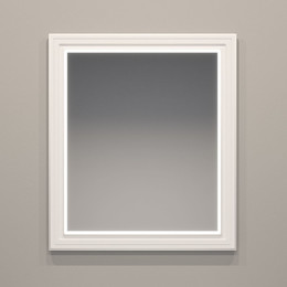 Зеркало EvaGold Michael 65 см EG010999, белый матовый фото 