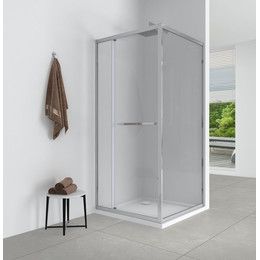 Душевое ограждение EvaGold 100х100 см EG220079, хром/прозрачное фото 