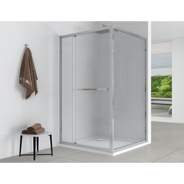 Душевое ограждение EvaGold 120х80 см EG220080, хром/прозрачное фото 