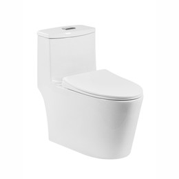 Унитаз-моноблок безободковый EvaGold EG050008 с тонкой крышкой микролифт фото 