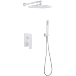 Душевая система для душа Abber Weiss Insel AF8018FW, белый матовый фото 