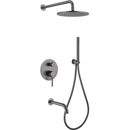 Душевая система для ванны Abber Wasser Kreis AF8117NG, никель фото 